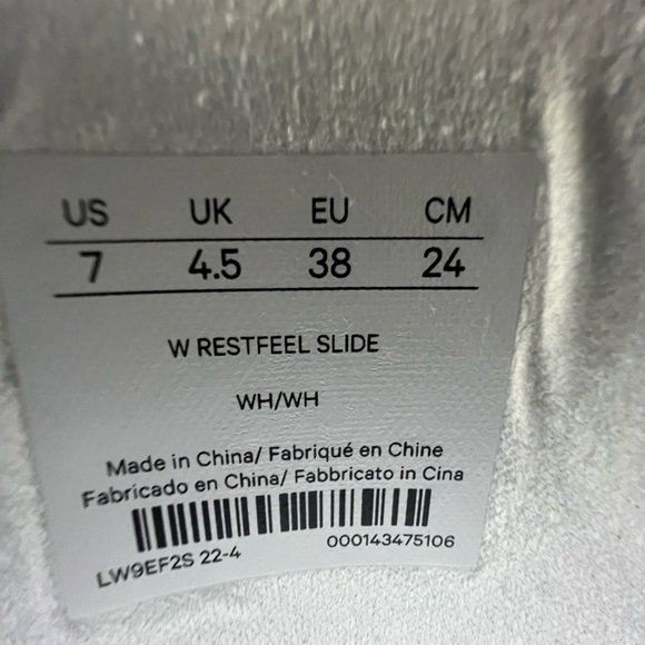 🍋 Lululemon Restfeel Slide Sandal Slipper White NEW Size 7 - Picture 8 of 14